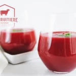Recette de gazpacho de fraises et Sérac