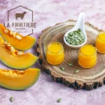 Pots de confiture et tranche de melon