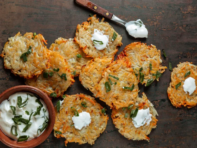 Recette de galettes de pommes de terre et courgettes