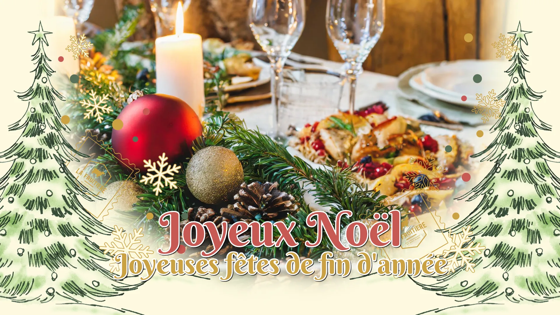 Menu de fêtes savoyard 2025 avec produits locaux de La Fruitière de Domancy